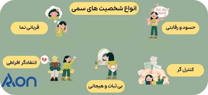انواع شخصیت سمی
