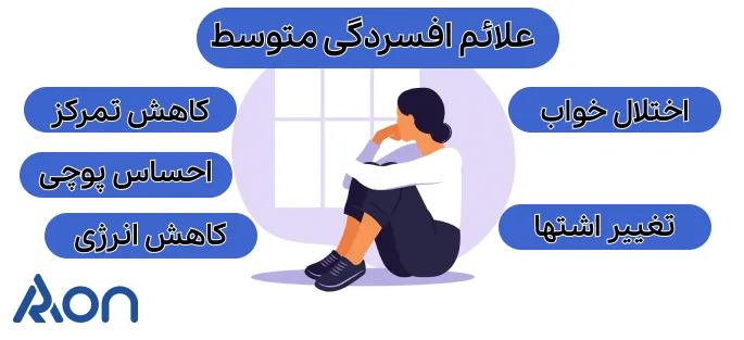 علائم افسردگی متوسط